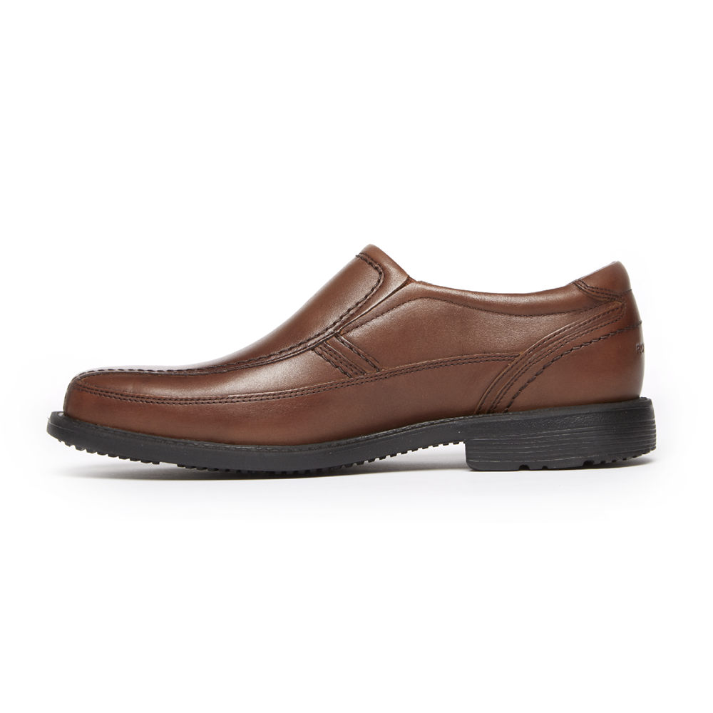 Rockport Slip-On For Mens Brown - Style Leader 2 Bike Toe - WC8601547